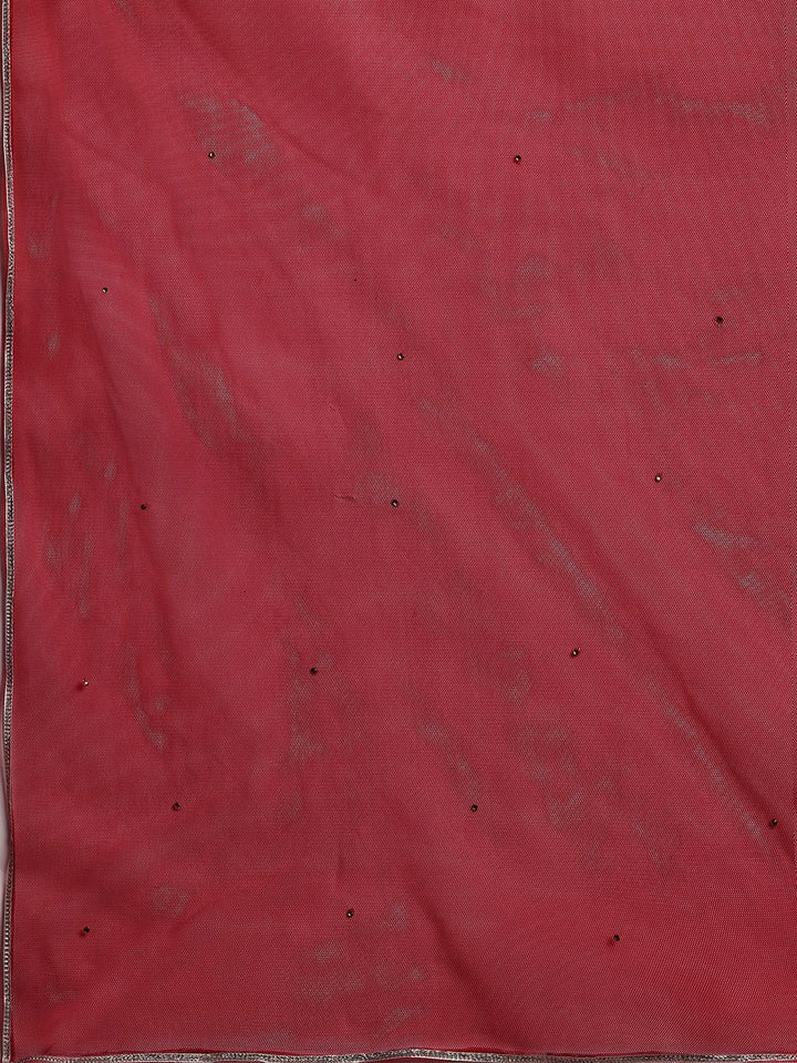 Libas Ethnic Motifs Printed Thread Work Pure Cotton Kurta with Sharara & Dupatta