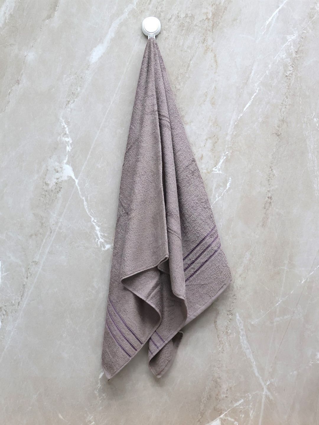 BOMBAY DYEING Charcoal 1 Pcs Cotton 400 GSM Bath Towel
