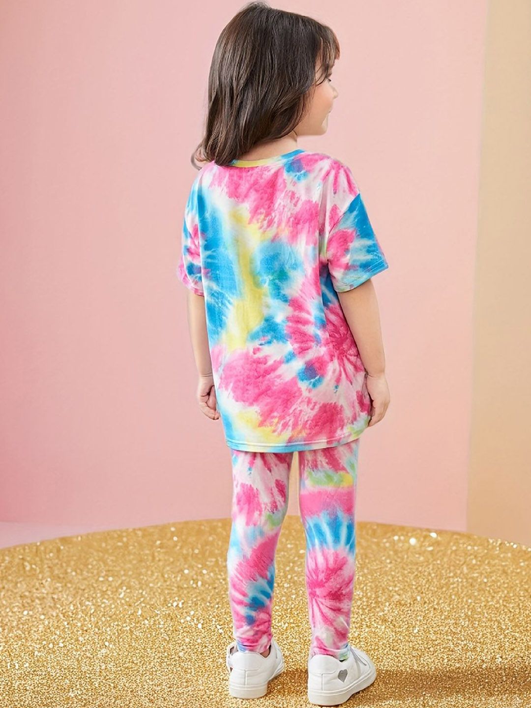 YK Girls Printed Top With Shorts