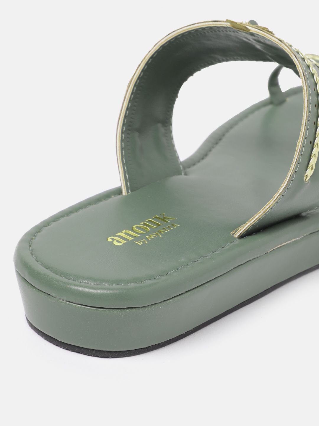 Anouk Women Ethnic Motifs Open Toe Flats
