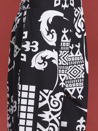 Indo Era Ethnic Motifs Printed Pleated Pure Cotton Kurta with Trousers