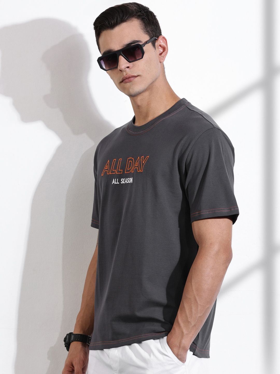 Thomas Scott Typography Printed Round Neck T-shirt