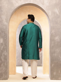 SOJANYA PLUS Men Paisley Woven Design Straight Kurta