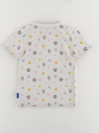 NautiNati Disney Girls Pack of 2 Cotton Minnie Mouse Printed T-shirts