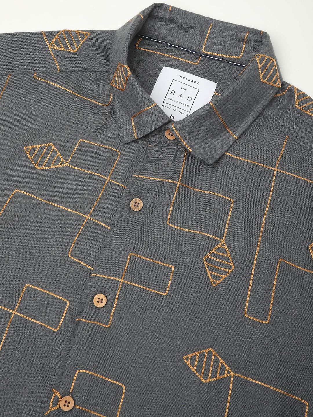 VASTRADO Men Classic Slim Fit Opaque Casual Shirt