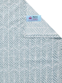 Myntra Elegant Homes Green & Blue Floral 300 TC King Bedsheet with 2 Pillow Covers