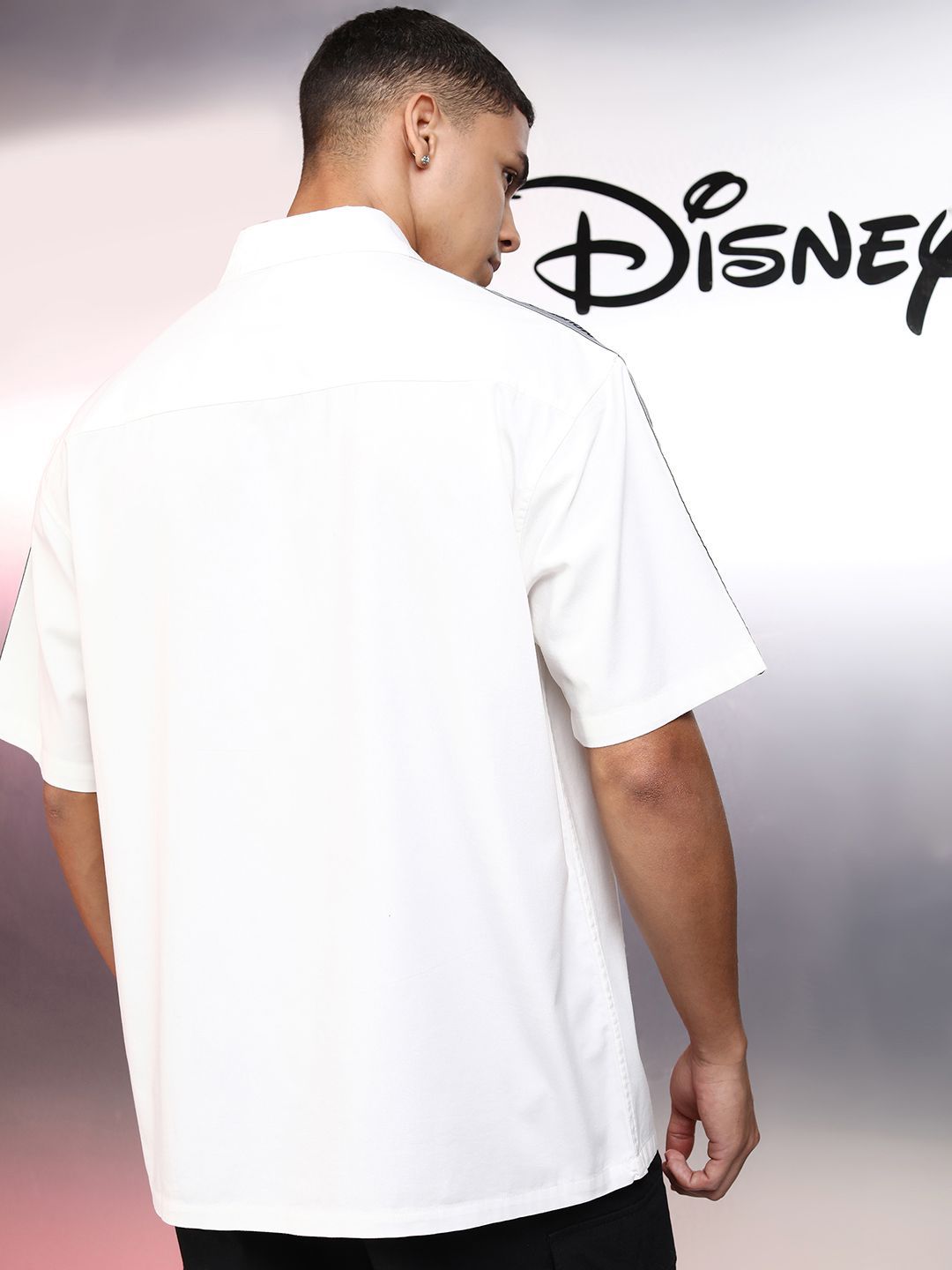 Highlander Disney Pure Cotton Mickey Printed Oversized Casual Shirt