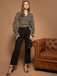 Berrylush Print Bishop Sleeves Top