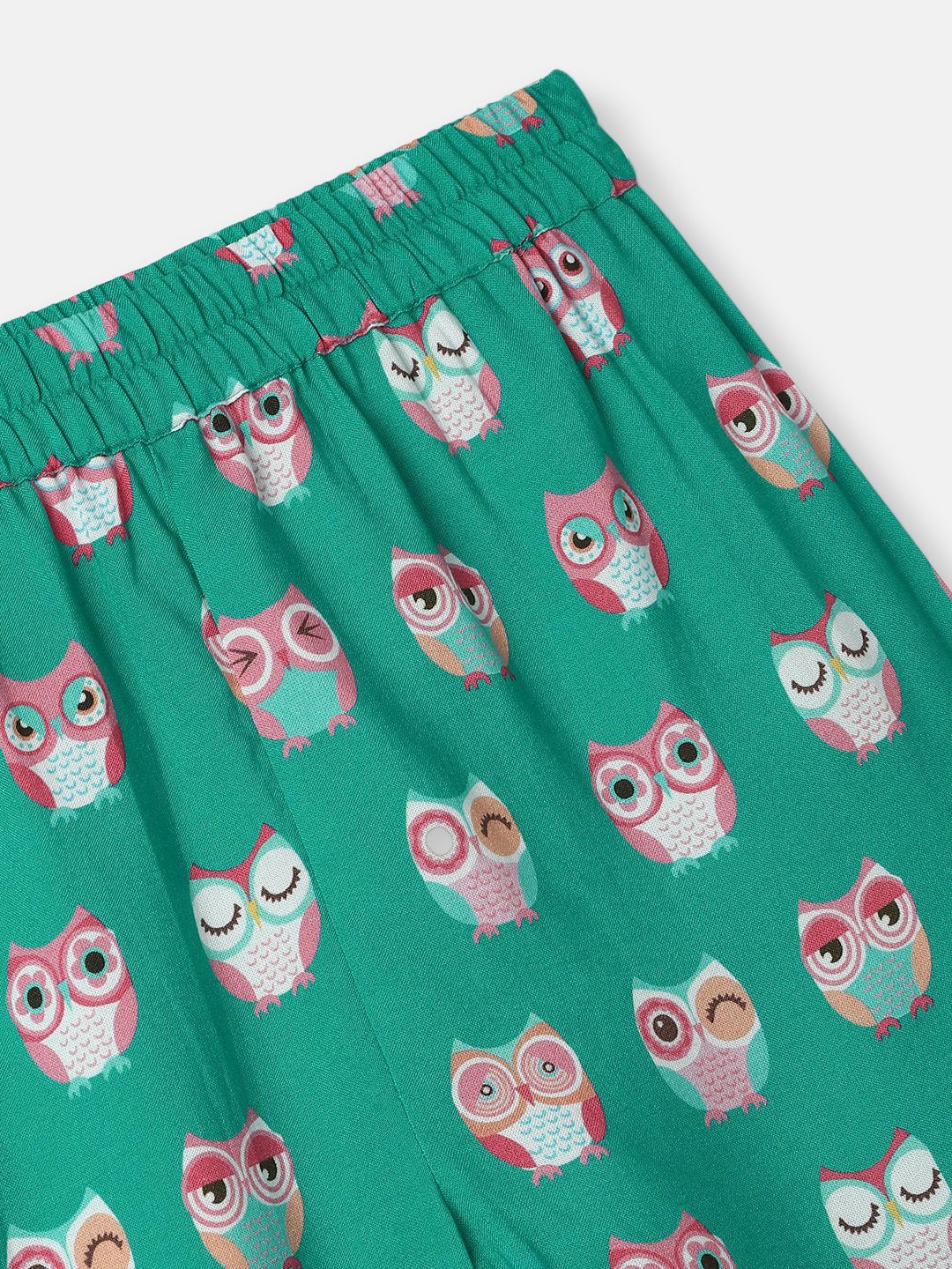 Nauti Nati Boys Owl Print Chest Pocket Shirt and Pyjama Set