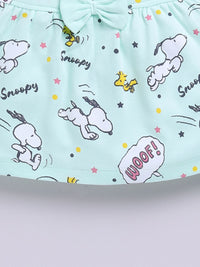 Happy Faces Infant Girls Snoopy Printed Pure Cotton A-Line Dress