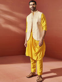 Vastramay Men Woven Design Nehru Jacket