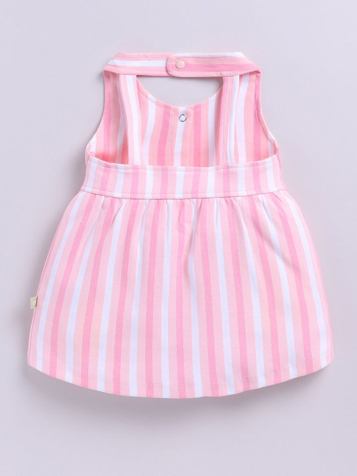 Moms Love Infant Girls We Bare Bears Print Pure Cotton Fit & Flare Dress