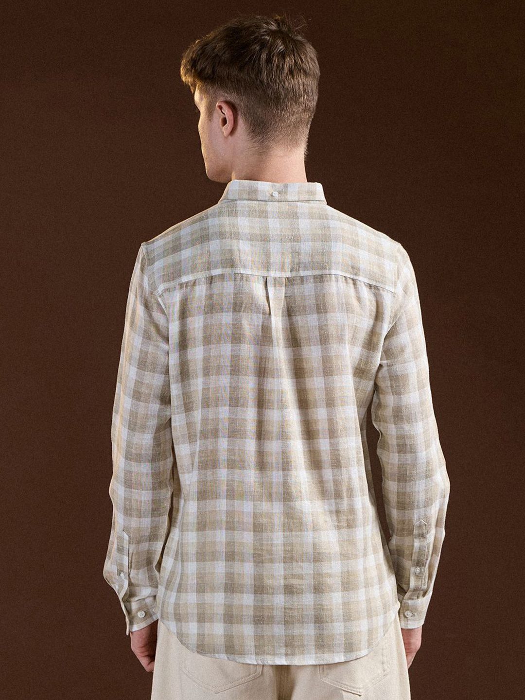 THE BEAR HOUSE Men Slim Fit Opaque Checked Casual Shirt