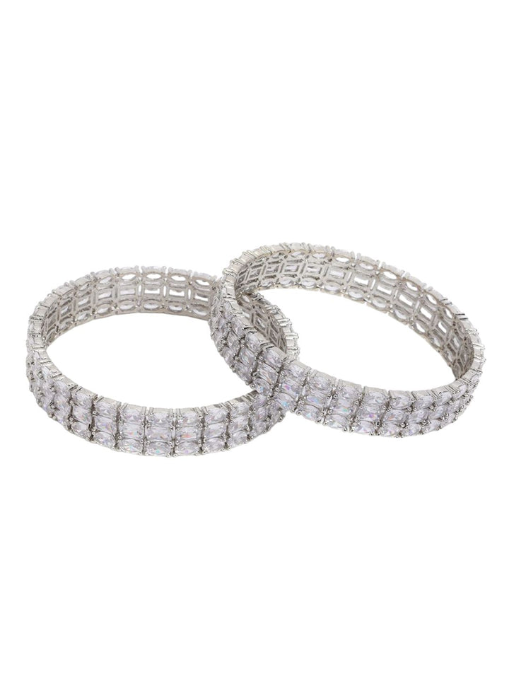 Set Anouk 2 Gelang Bertampal Berlian Amerika Bersalut Rhodium