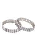 Set Anouk 2 Gelang Bertampal Berlian Amerika Bersalut Rhodium