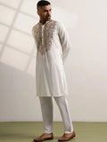 Anouk Men Ethnic Motifs Embroidered Thread Work Kurta