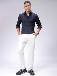 The Indian Garage Co Men Slim Fit Textured Jacquard Resortwear Shirt