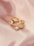 Cincin emas iklan asin untuk aksesori perhiasan cincin jari wanita & perempuan