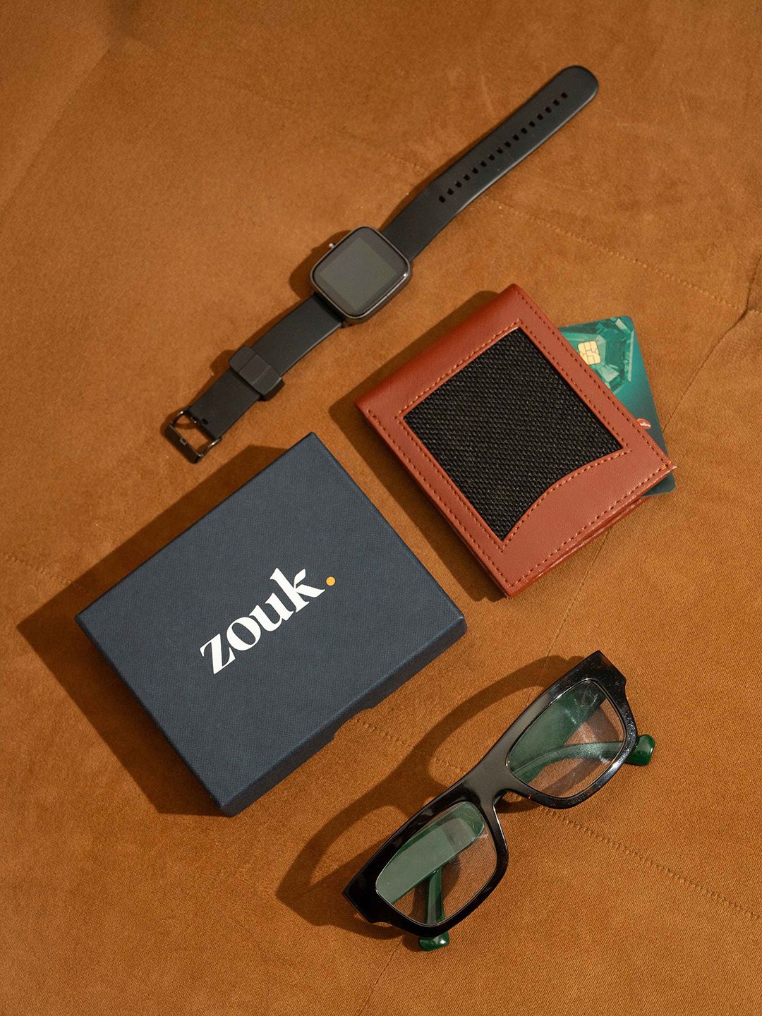 ZOUK Classic Pro Men Leather Two Fold Wallet