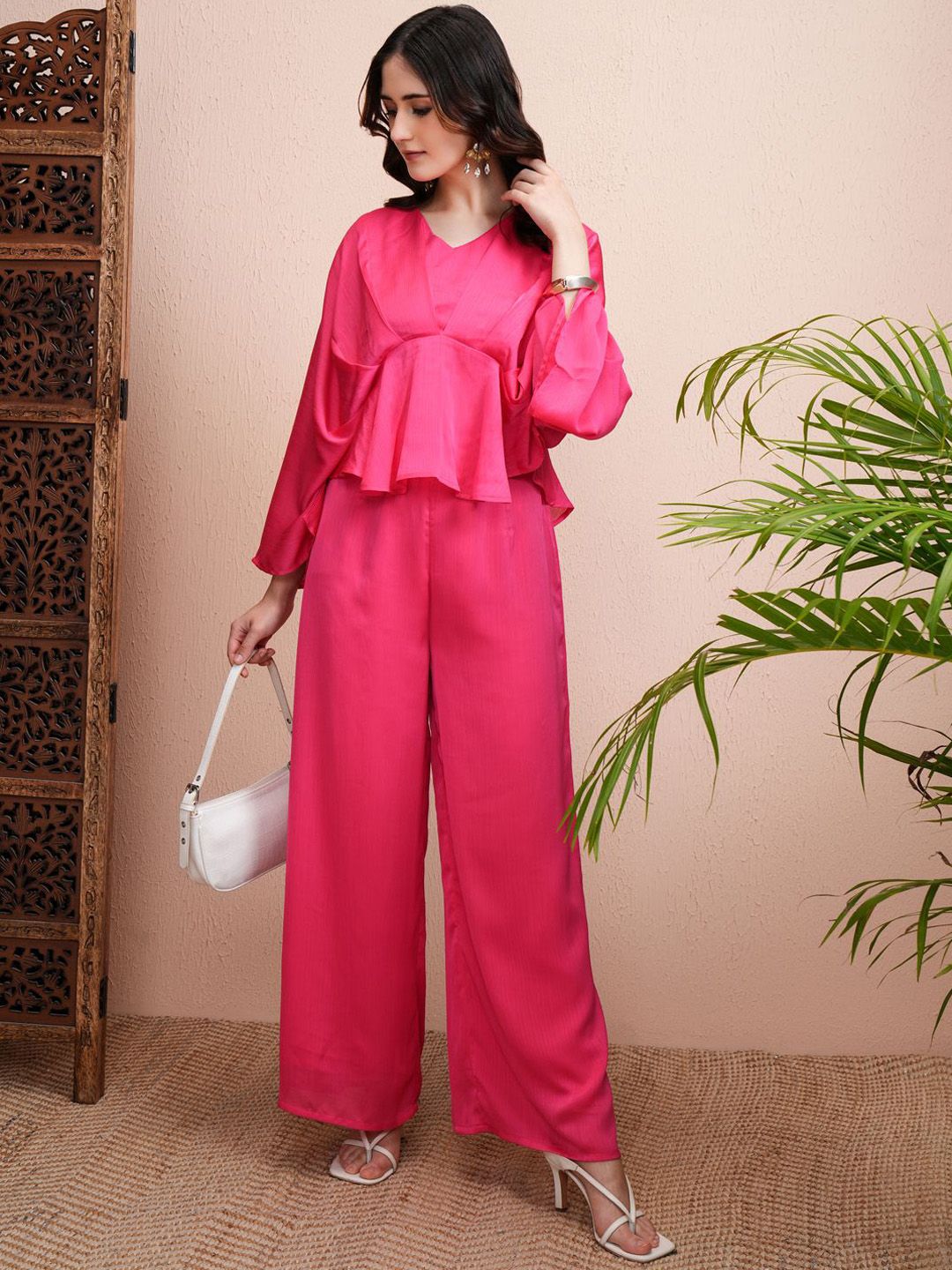 Vishudh V-Neck Top & Palazzo
