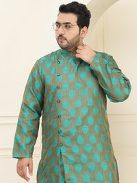 SOJANYA PLUS Plus Size Ethnic Motifs Embroidered Thread Work Kurta with Pyjamas