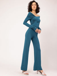 DressBerry Soft & Sleek Off-Shoulder Jumpsuit