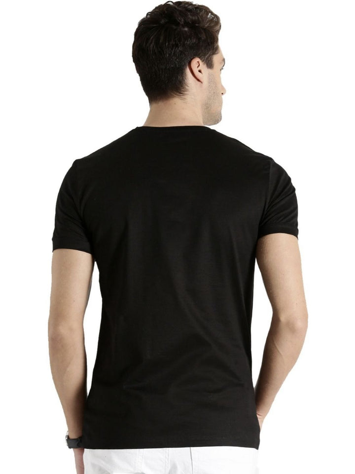 ADRO Men Pack of 3 Typography Printed Round Neck Cotton T-shirts