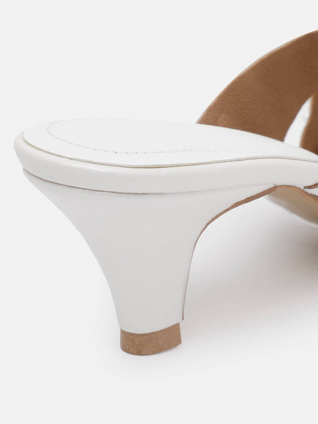 House of Pataudi Embellished Kitten Heeled Sandals