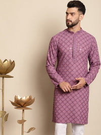 Motif Etnik Anouk Bersulam Kurta Kapas Tulen Berlabuci