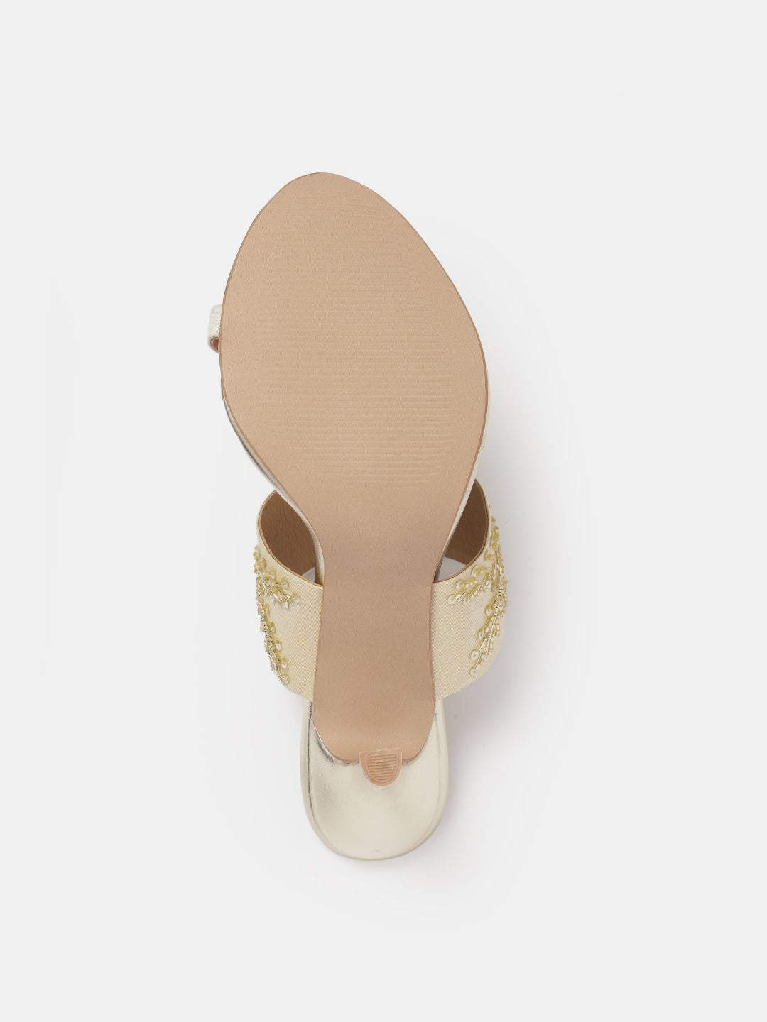 House of Pataudi  Open Toe Embellished Slim Heels