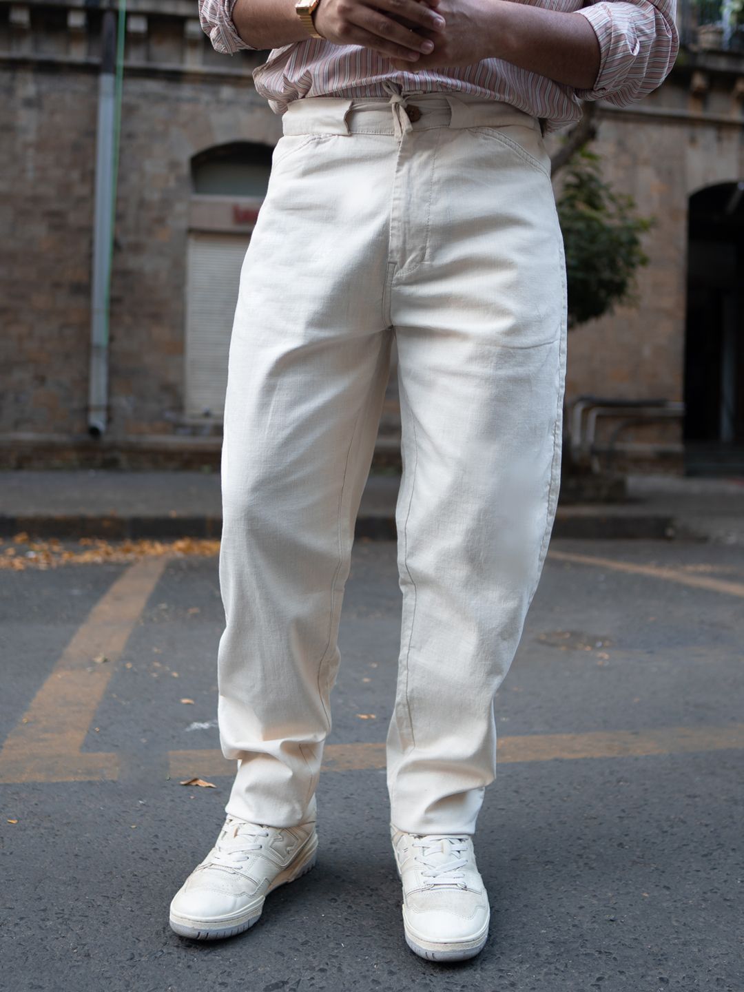 Powerlook Men Regular Fit Mid Rise Cotton Trousers