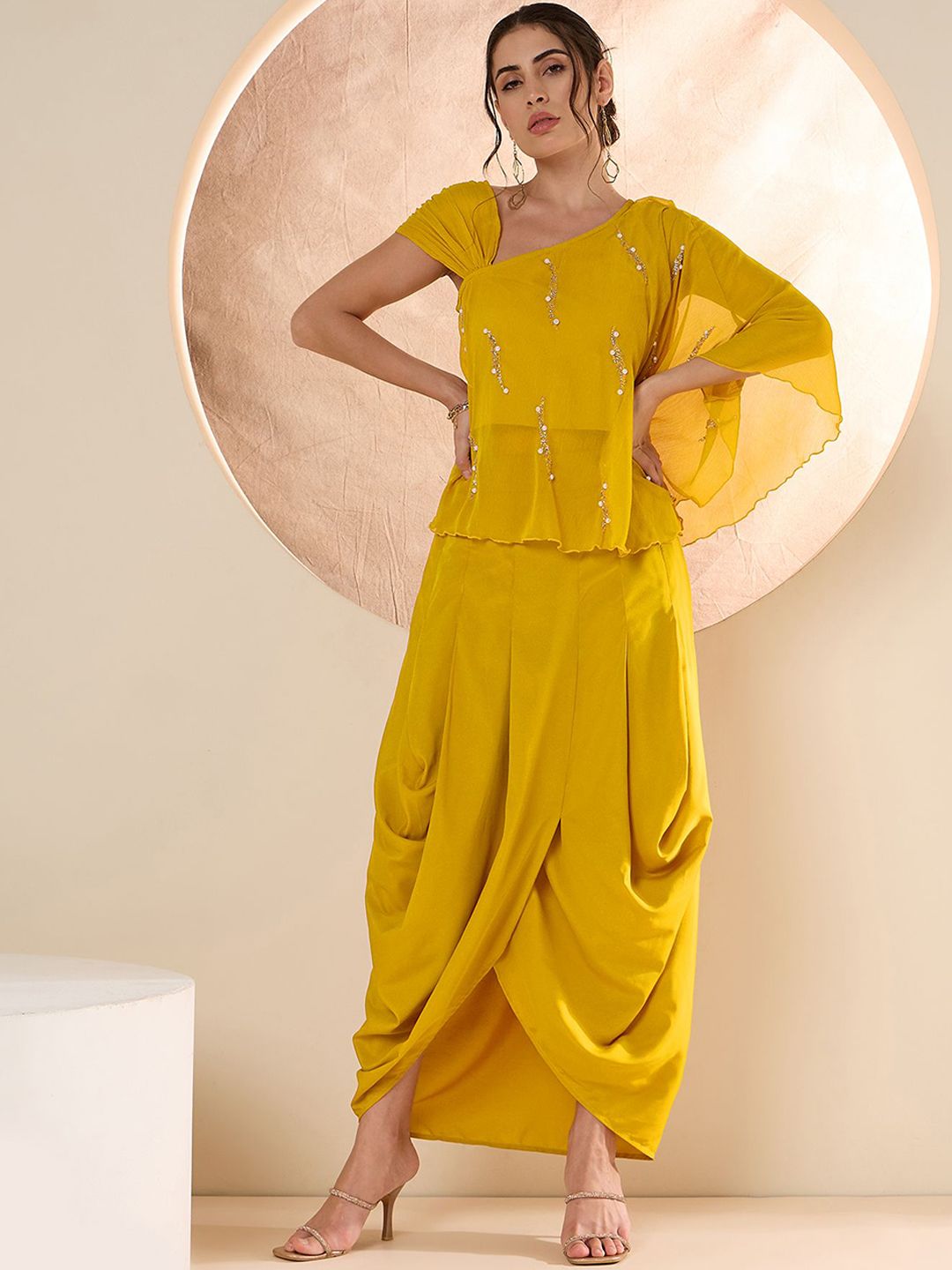 Antheaa Embellished Top & Trouser