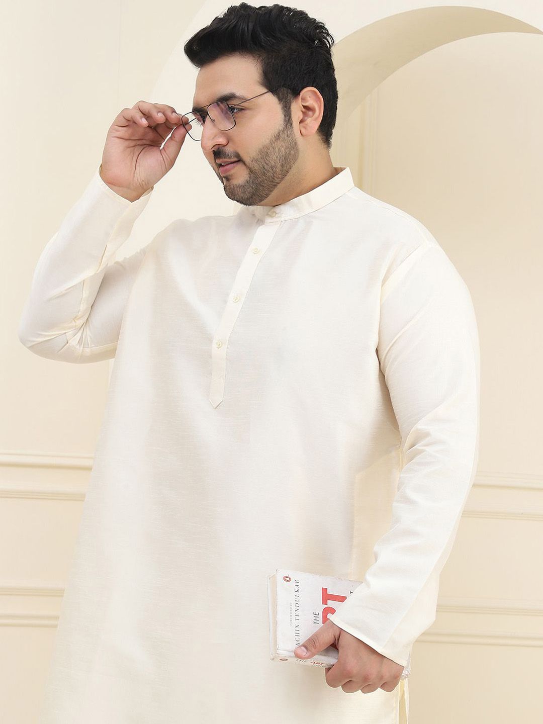 SOJANYA PLUS Plus Size Straight Kurta with Churidar