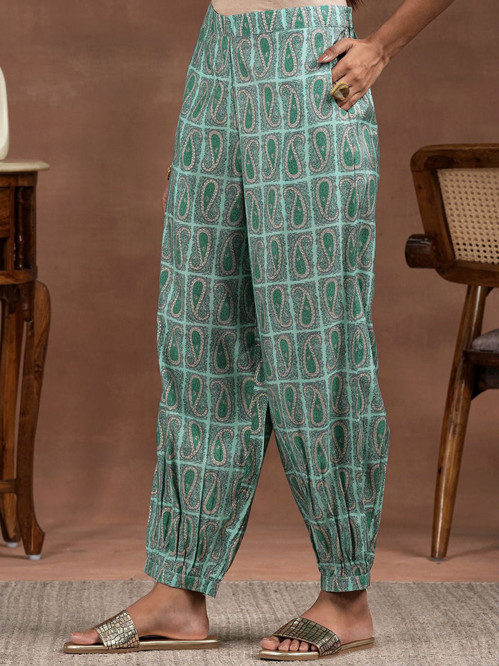 Libas Paisley Printed Thread Work Straight Kurta with Salwar & Dupatta