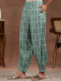 Libas Paisley Printed Thread Work Straight Kurta with Salwar & Dupatta