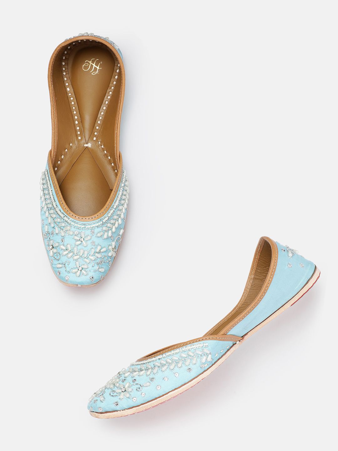House of Pataudi Women Ethnic Embellished Mojaris
