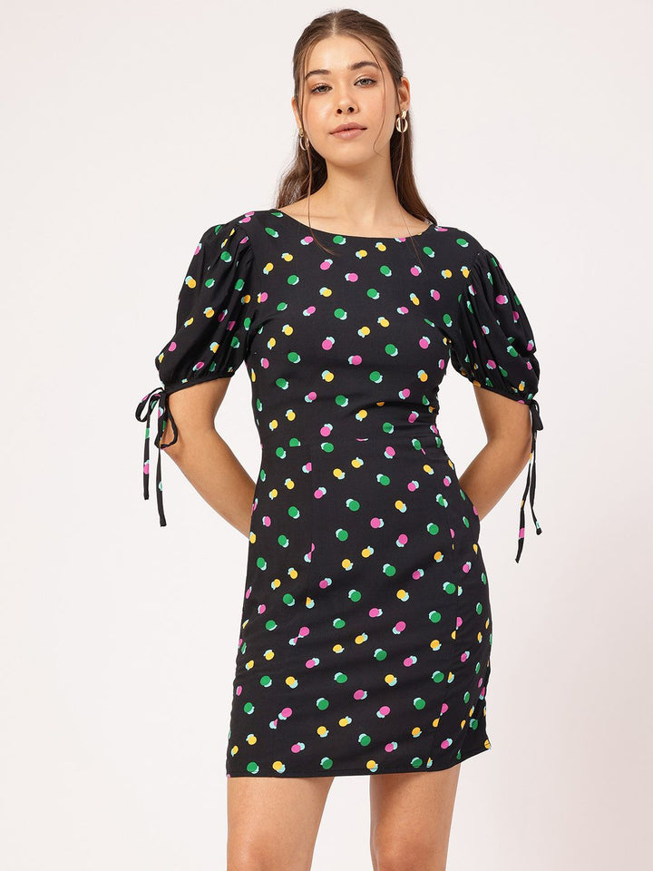 DressBerry Geometric Play Printed Mini Dress