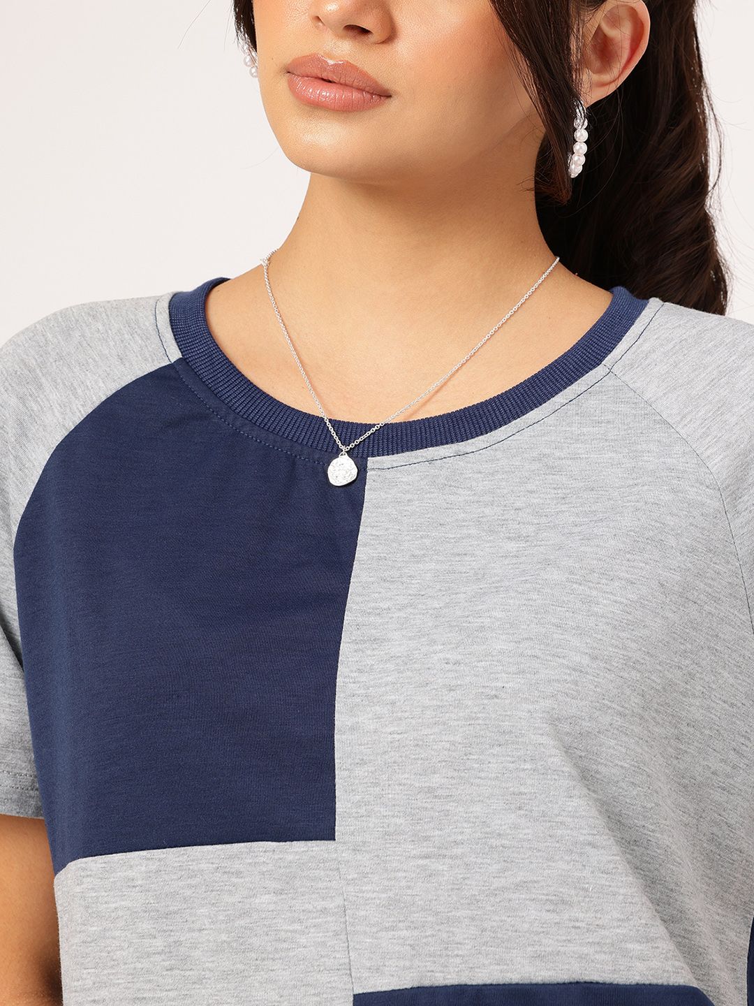 DressBerry Vibe Shift Colorblock Raglan Ease Co-Ord Set