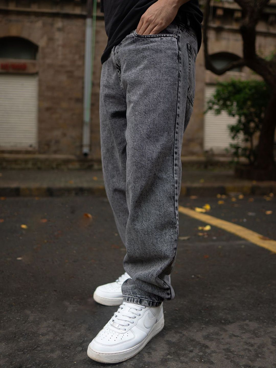 Powerlook Men Slash Knee Jeans