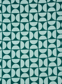Myntra Elegant Homes Green & White Geometric 300 TC King Cadar dengan 2 Sarung Bantal