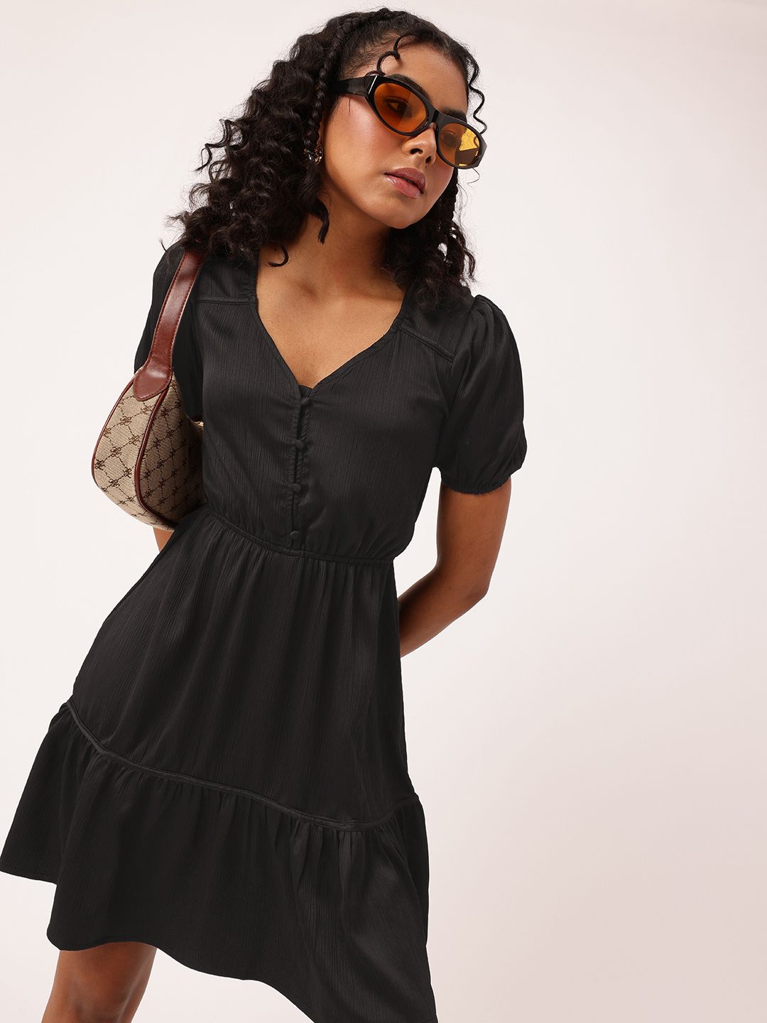 DressBerry The Perfect LBD Effortless Tiers Dress