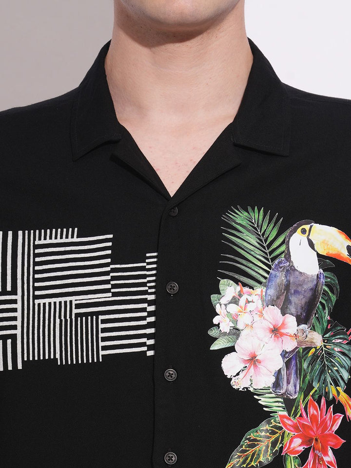 Being Human Men Classic Opaque Printed Casual Shirt