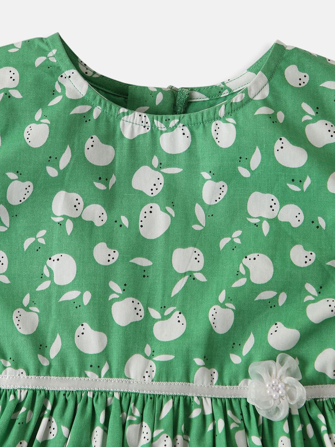 Nauti Nati Girls Soft Cotton Fruit Print Frock