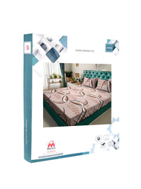 Myntra Elegant Homes Book Fold Brown Printed 300 TC Fitted King Bedsheet Set 2.5m x 2.25m