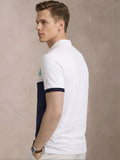 ADRO Men Colourblocked Polo Collar T-shirt