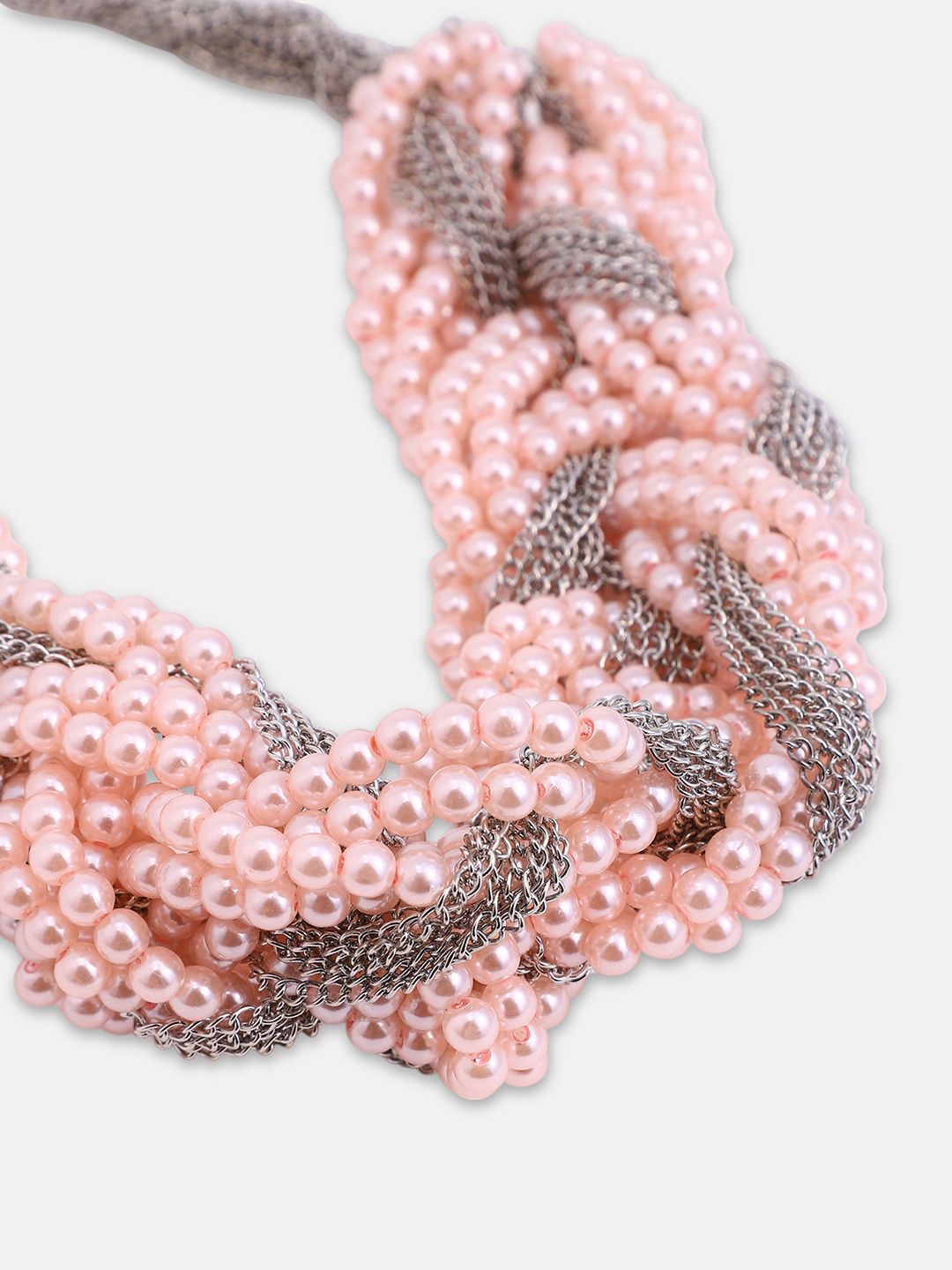 SOHI Silver-Paras Kalung Pernyataan Beaded Beaded Beaded