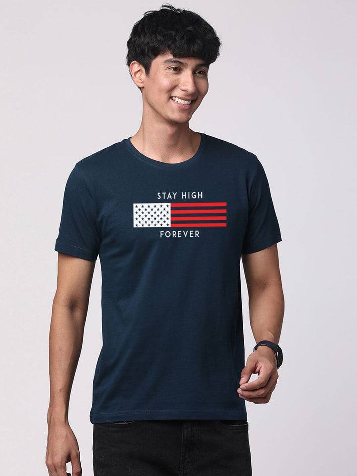 ADRO Men Graphic Printed Round Neck T-shirt