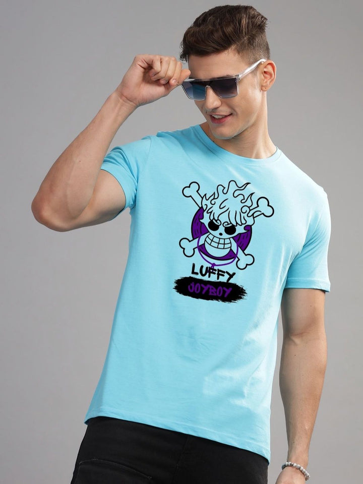 ADRO Men Printed Applique T-shirt