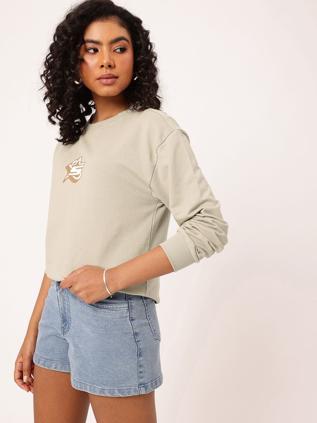 DressBerry Graphic Printed Sweatshirt