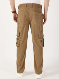 Thomas Scott Men Smart Regular Fit Corduroy Cargos